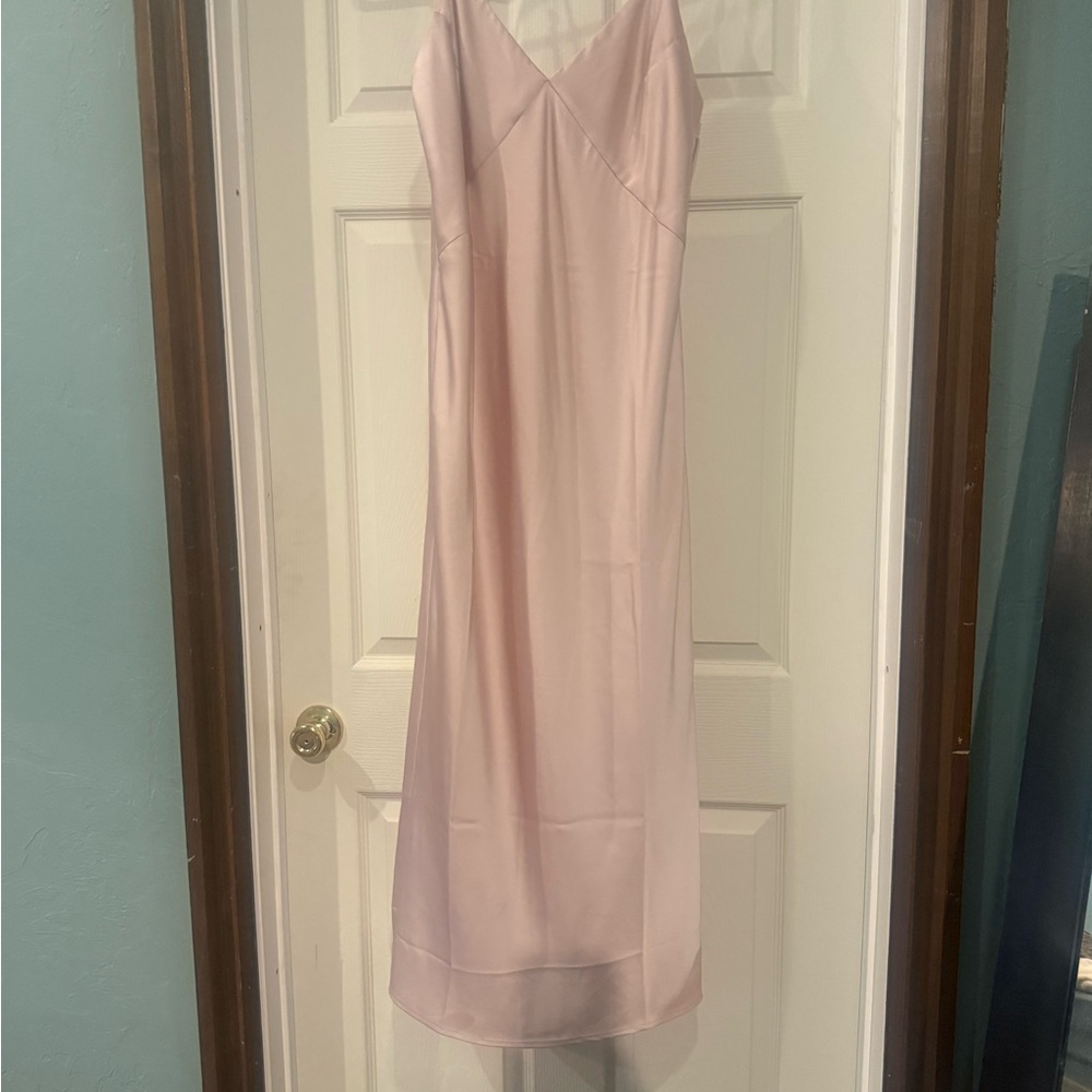Elegant Pink Slip Dress